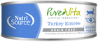 PureVita Grain Free 96% Real Turkey Entree Canned Cat Food front of can.