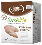 PureVita Grain Free Chicken Entrée Tetra Pak Wet Dog Food 12.5oz Front Box