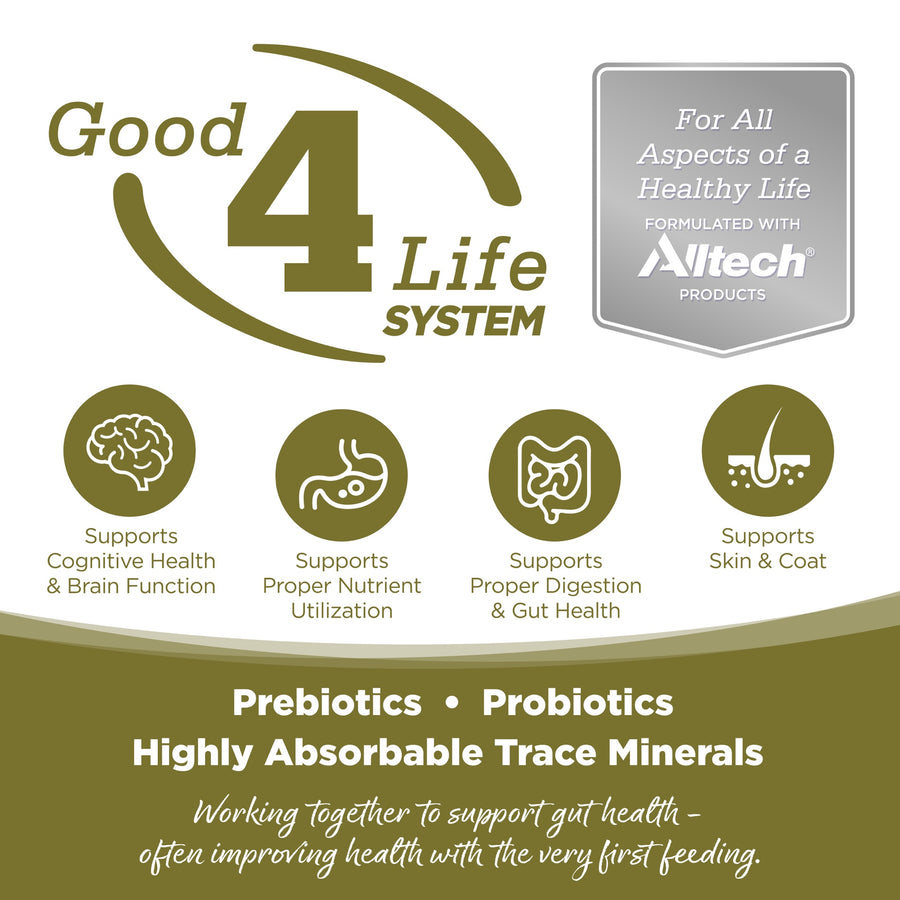 Working together to support gut health- often improving health with the very first feeding.