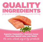 Quality Ingredients. Superior palatability, nutrient dense, feed less, spend less, less waste. 