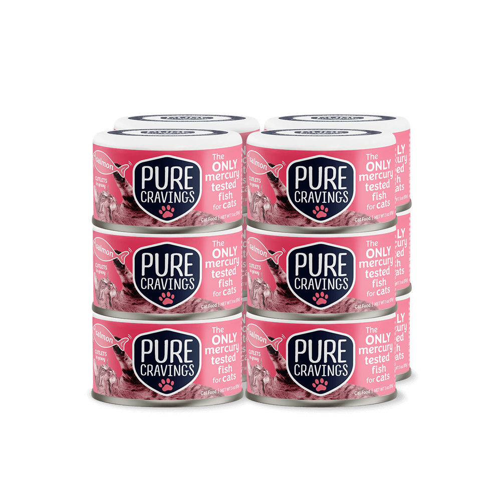 Pure Cravings Cutlets In Gravy Salmon Canned Cat Food 12 Pack.