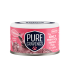 Pure Cravings Cutlets In Gravy Salmon Canned Cat Food front of can.