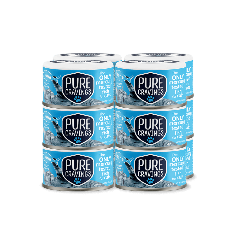 Pure Cravings Cutlets In Gravy Tuna Canned Cat Food 12 Pack.