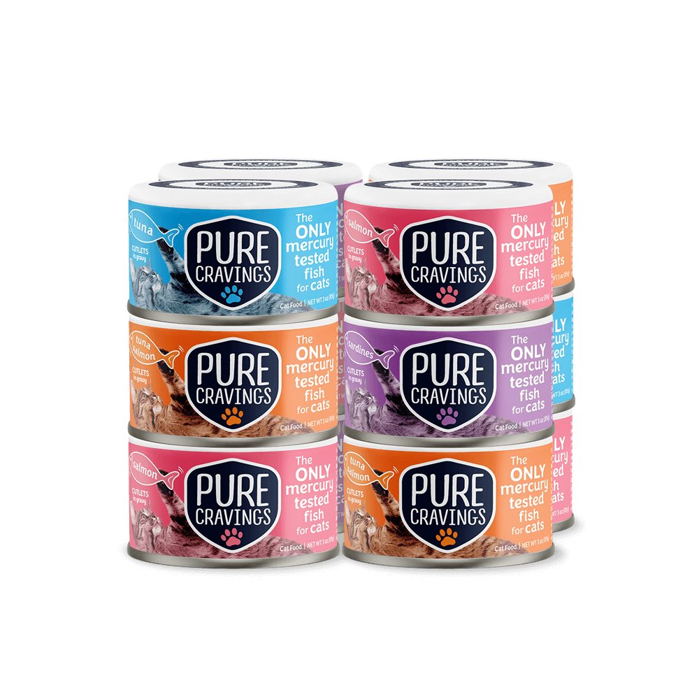 Pure Cravings Cutlets In Gravy Variety Pack Canned Cat Food Variety Pack.