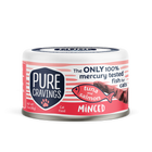Pure Cravings Minced Tuna & Salmon Canned Cat Food front of can.