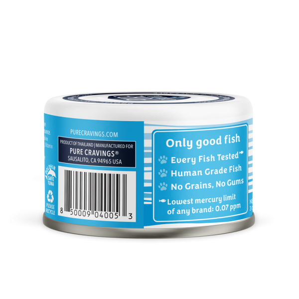 Pure Cravings Minced Tuna & Tuna Loin Canned Cat Food UPC.