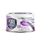 Pure Cravings Sardine Flakes in Tuna Consomme Canned Cat Food front of can.