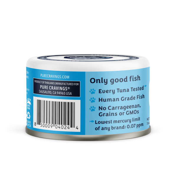 Pure Cravings Tuna Flakes in Tuna Consomme Canned Cat Food UPC.
