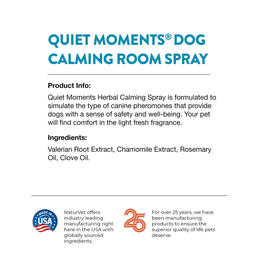 Naturvet Quiet Moments Calming Aid Room and Crate Spray