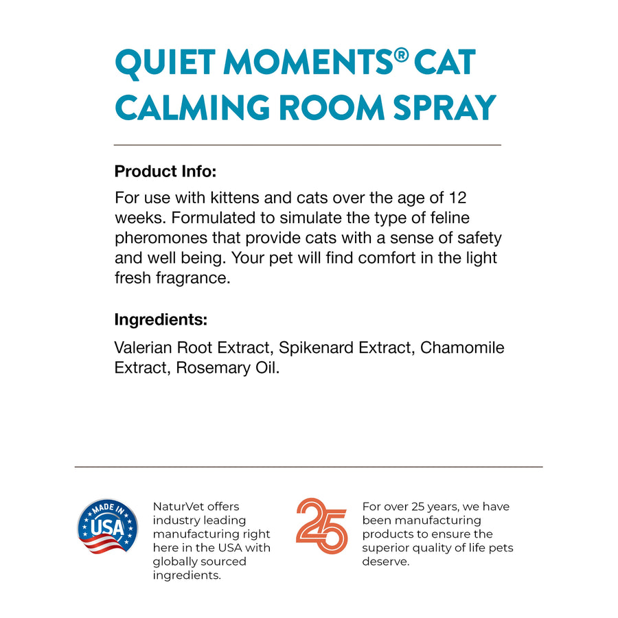 Naturvet Quiet Moments Calming Cat Room and Crate Spray