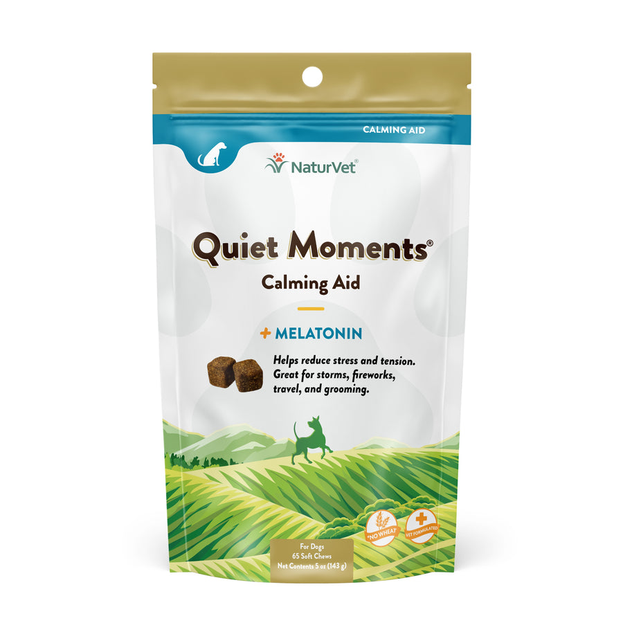 NaturVet Quiet Moments Calming Aid Soft Chews for Dogs