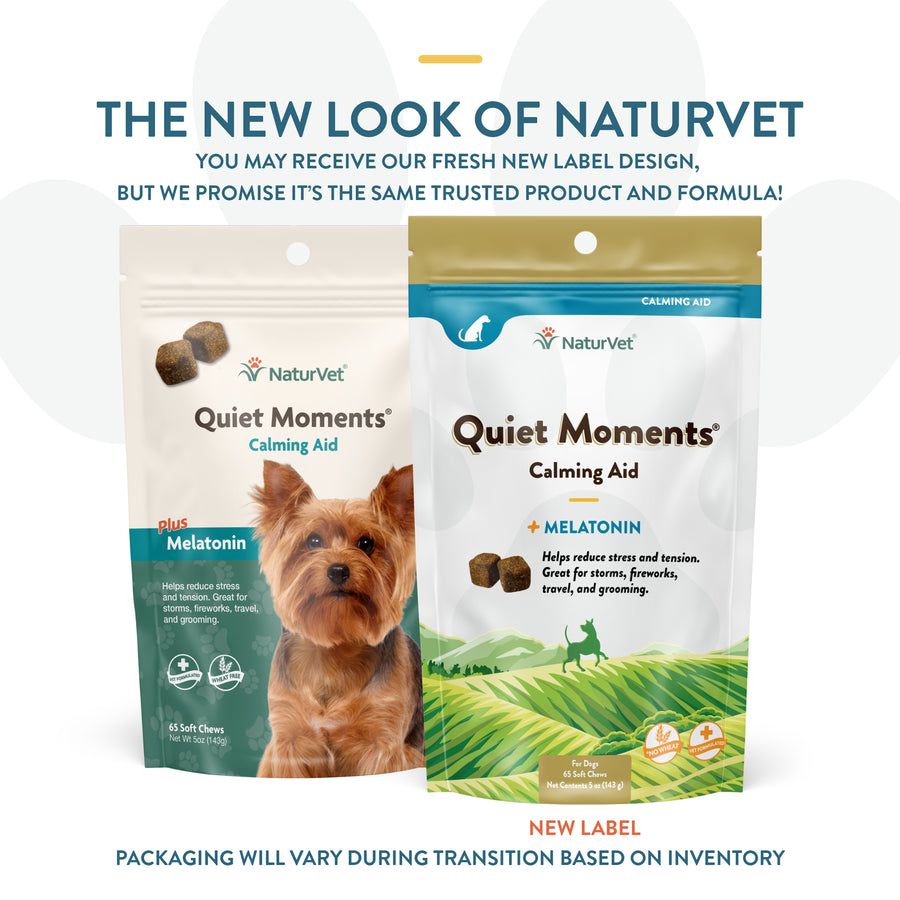 NaturVet Quiet Moments Calming Aid Soft Chews for Dogs