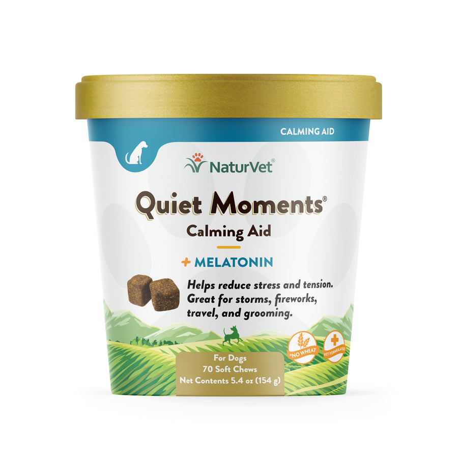 NaturVet Quiet Moments Calming Aid Soft Chews for Dogs