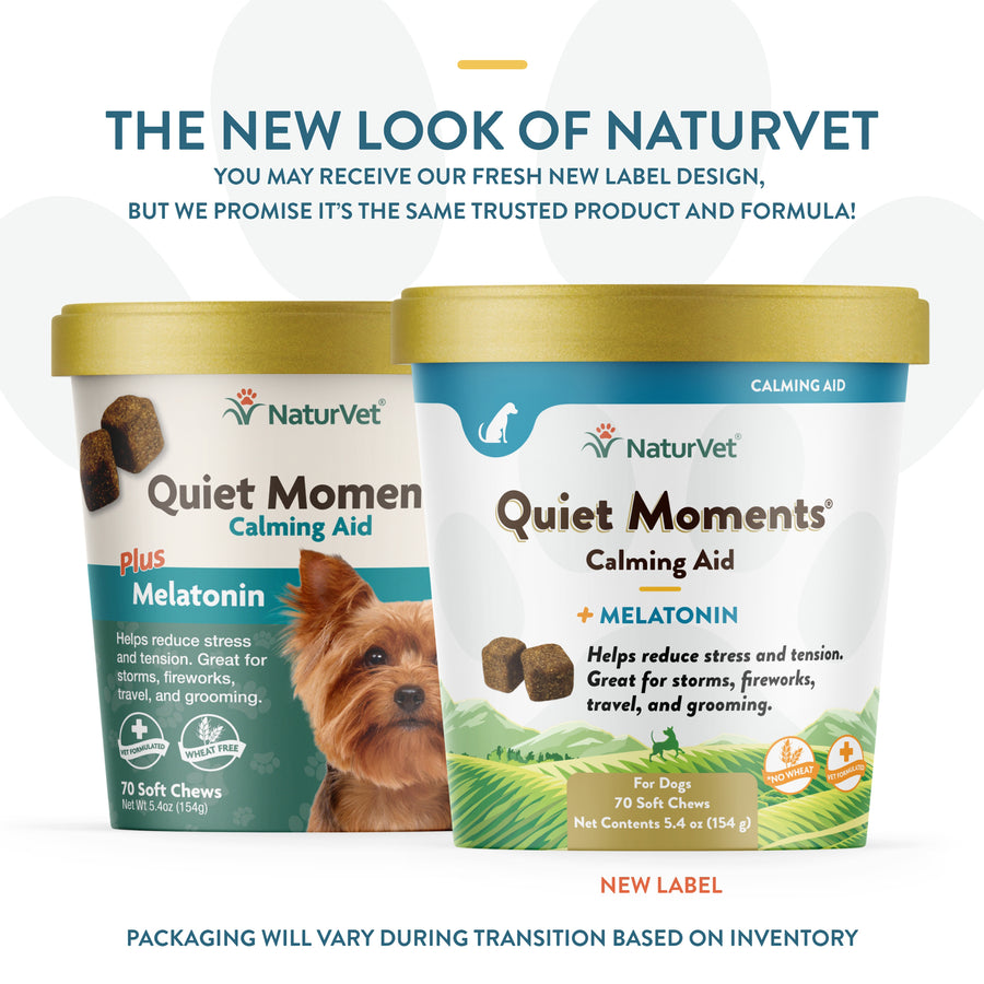 NaturVet Quiet Moments Calming Aid Soft Chews for Dogs