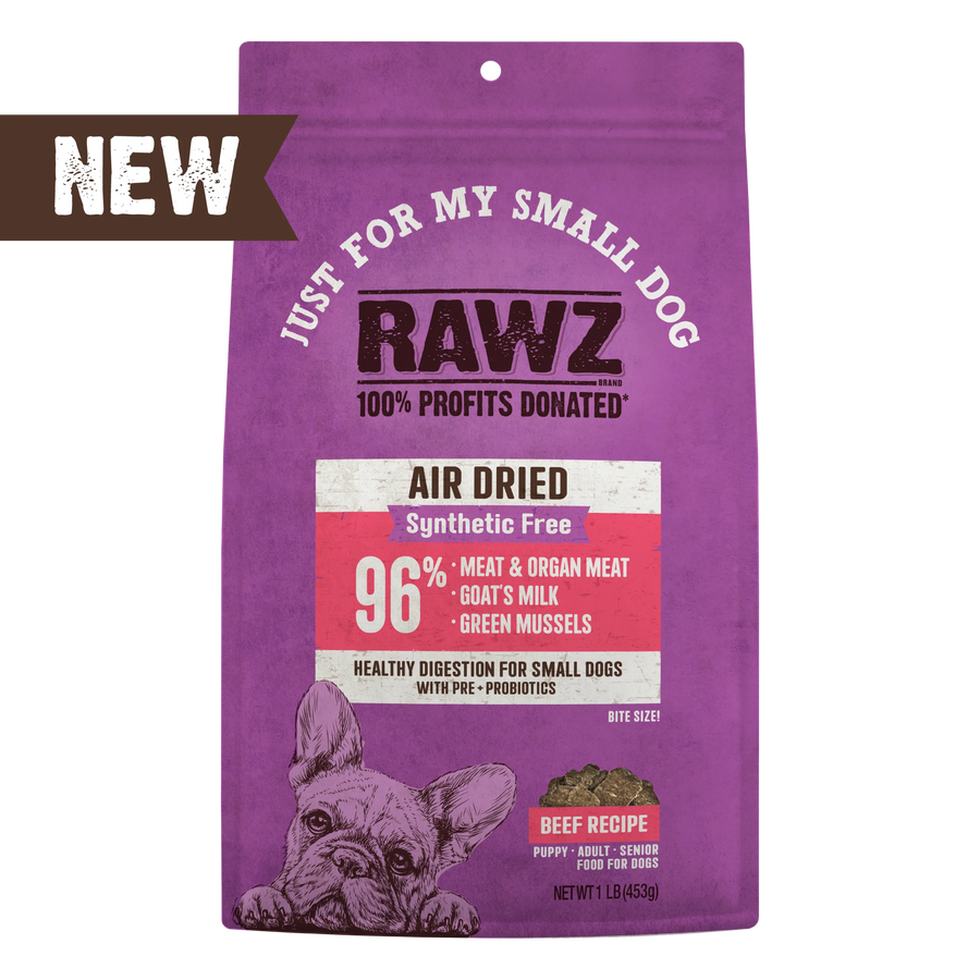 RAWZ Air Dried Just For My Small Dog Beef Recipe Dog Food & Topper