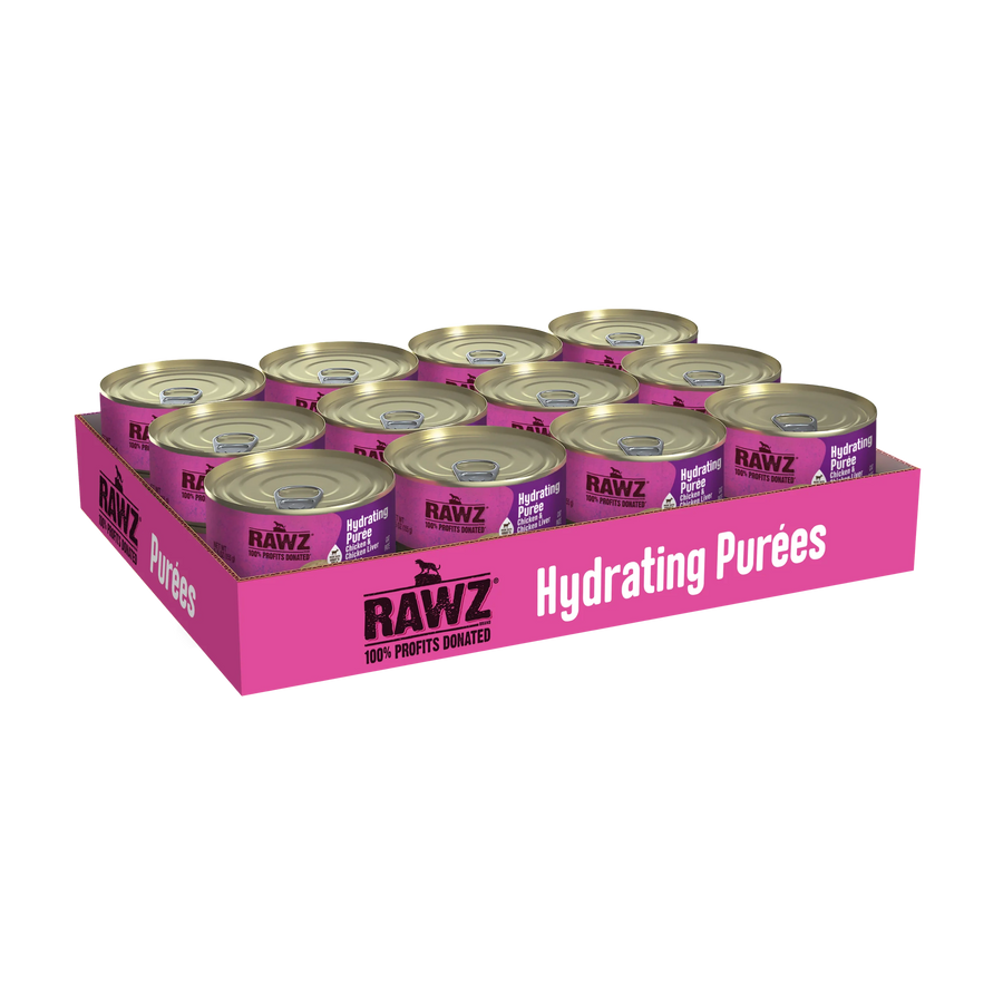 A 24-case of Chicken & Chicken Liver Recipe Hydrating Puree for Cats