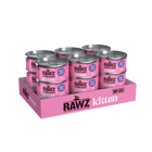 Pack of cans of RAWZ Kitten Chicken & Tuna Canned Kitten Food 2.08oz Back