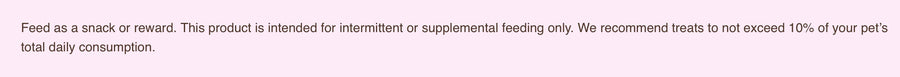 Feeding Guidelines for RAWZ Minnows Freeze Dried Cat Treats.