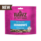 RAWZ Minnows Freeze Dried Cat Treats front of bag.