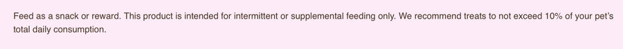 Feeding Guidelines for RAWZ Rabbit & Goat's Milk Freeze Dried Cat Treats.