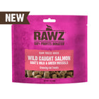 RAWZ Salmon & Goat's Milk Freeze Dried Cat Treats front of bag.