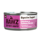 RAWZ Solutions Digestive Support Chicken & Salmon Canned Cat Food 5.5oz, Front can