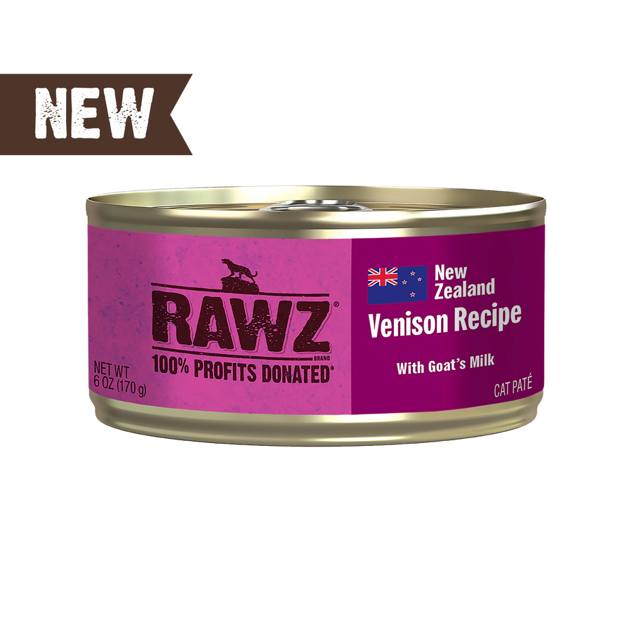 RAWZ 94% Venison with Goat's Milk Pate Canned Cat Food