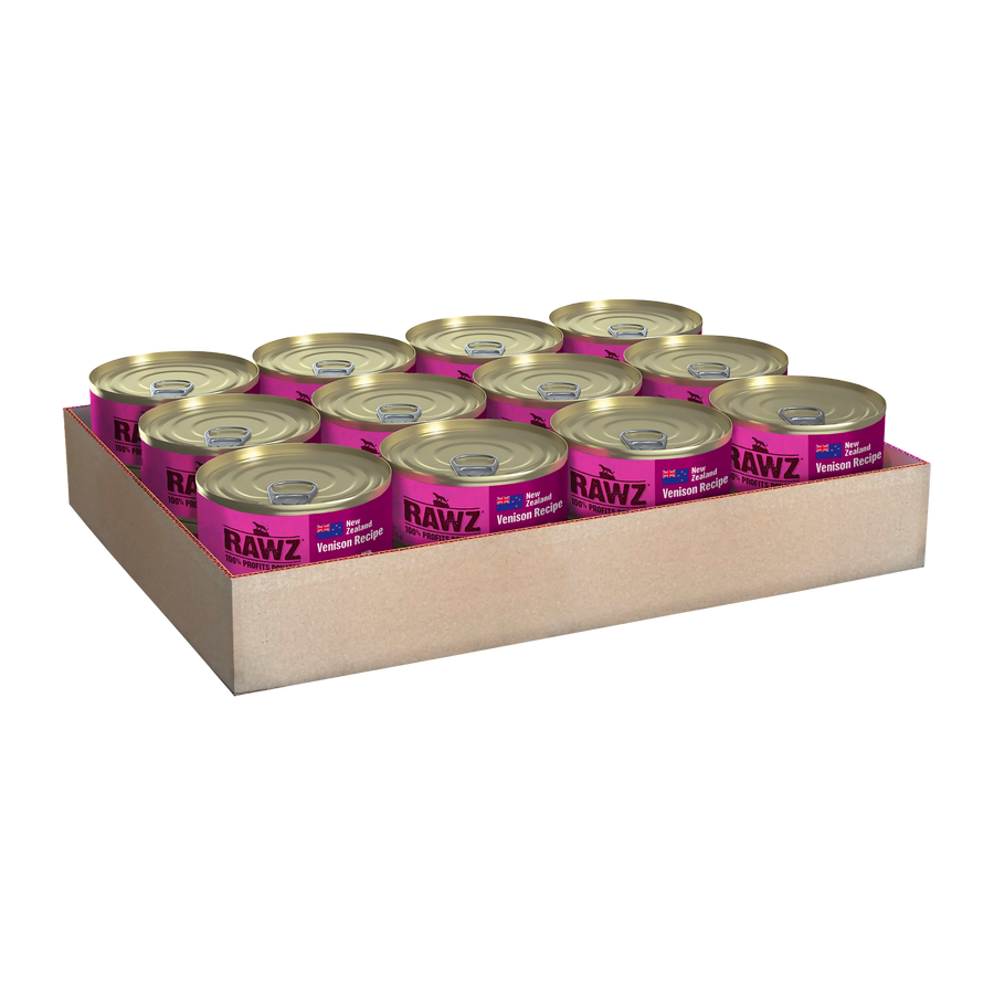 RAWZ 94% Venison with Goat's Milk Pate Canned Cat Food