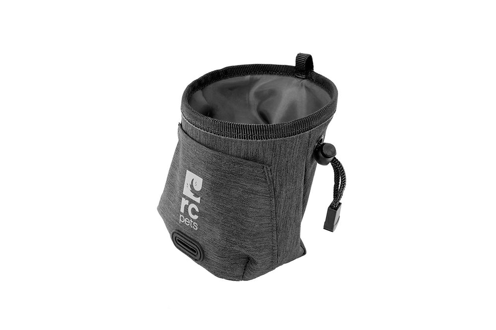 RC Pet Essential Treat Bag Heather Black, waterproof bag to ensure treats stay dry