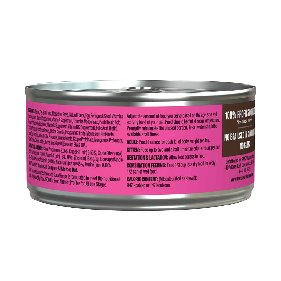 RAWZ Solutions Immune Support Salmon & Tuna Canned Cat Food