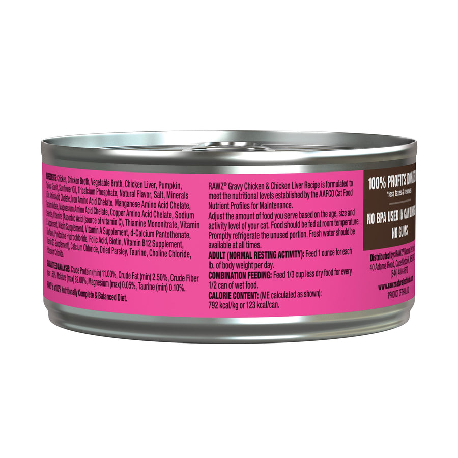 Rawz Gravy From Bone Broth Chicken & Chicken Liver Canned Cat Food