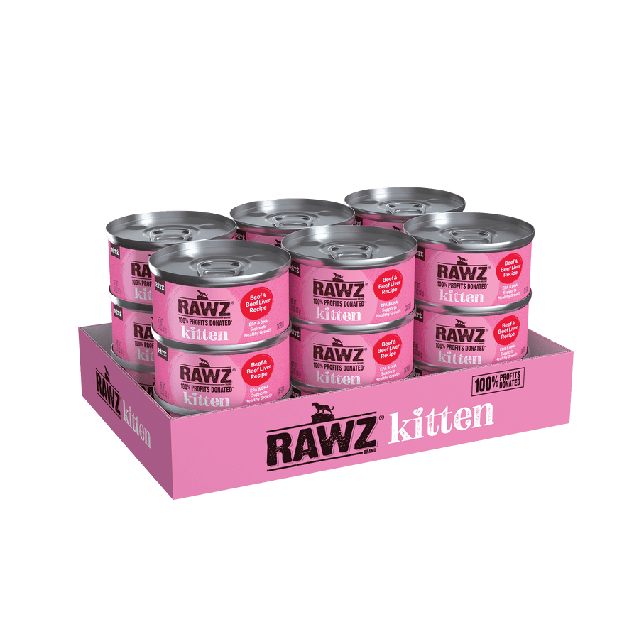 RAWZ Kitten Beef & Beef Liver Canned Kitten Food