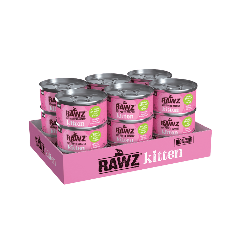 RAWZ Kitten Chicken & Chicken Liver Canned Kitten Food