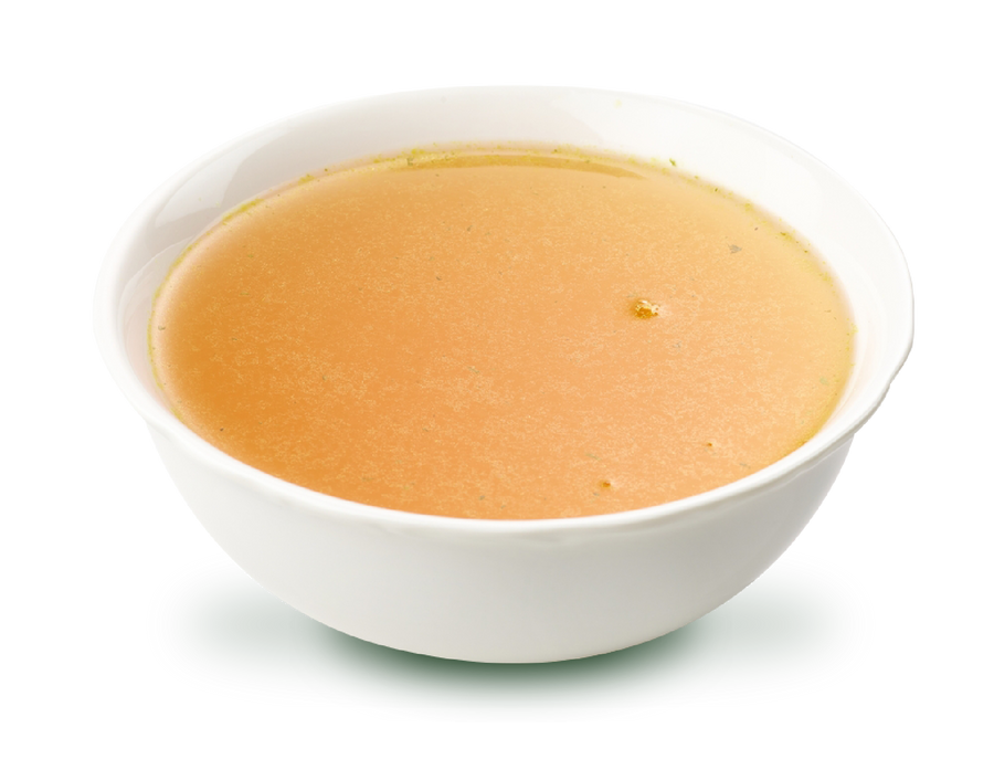 Large bowl of Raw Dynamic Frozen Chicken Bone Broth For Dogs