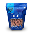 Front Pouch of Raw Dynamic Frozen Raw Beef Formula Cat Food 3lbs