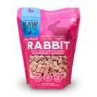 Front Pouch of Raw Dynamic Frozen Raw Rabbit Formula Cat Food 3lbs