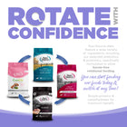 Rotate with confidence. You can start feeding our foods today and switch at any time. 
