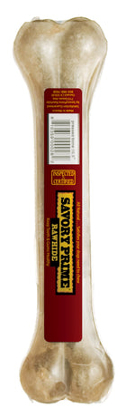 Savory Prime Pressed Bone Rawhide Dog Treat, Front Packaging