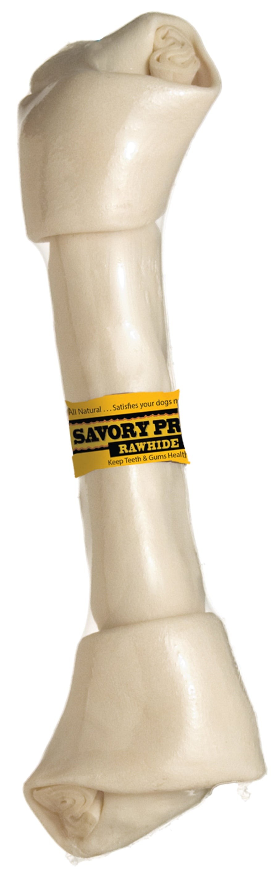 Savory Prime Supreme Knotted Bone Dog Treat, Front Packaging