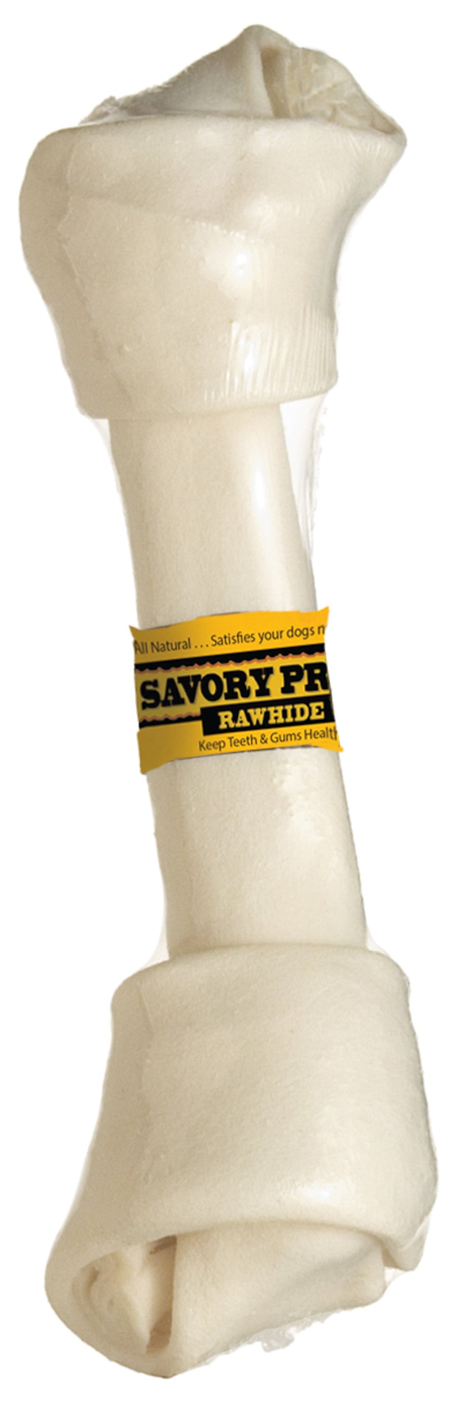 Savory Prime Supreme Knotted Bone Dog Treat, Front Packaging