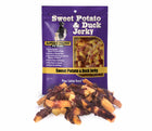 Front Pouch of Savory Prime Sweet Potato & Duck Jerky Treats Dogs 