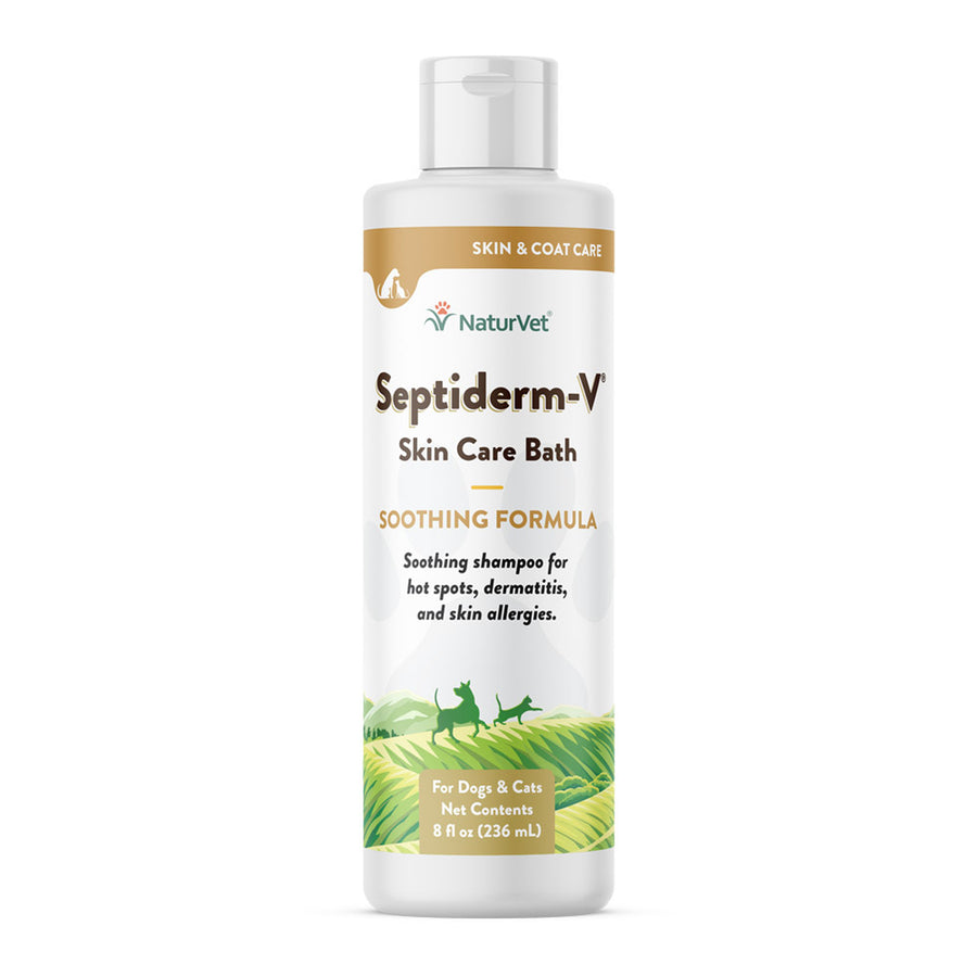 NaturVet SeptidermV Skin Care Bath for Dogs and Cats