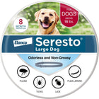 Seresto for large dog above 18lbs flea and tick collar providing 8-month protection against fleas, ticks, lice, and larvae.