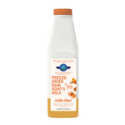Front bottle of Shepherd Boy Farms Freeze Dried Raw Golden Blend Goat Milk 2 oz