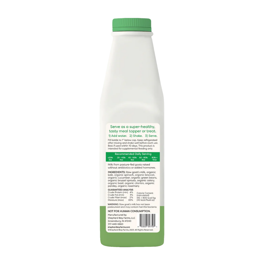 Shepherd Boy Farms Freeze Dried Raw Super Green Blend Goat Milk