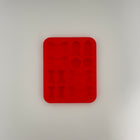 Silicone Treat Molds Square in Color Red