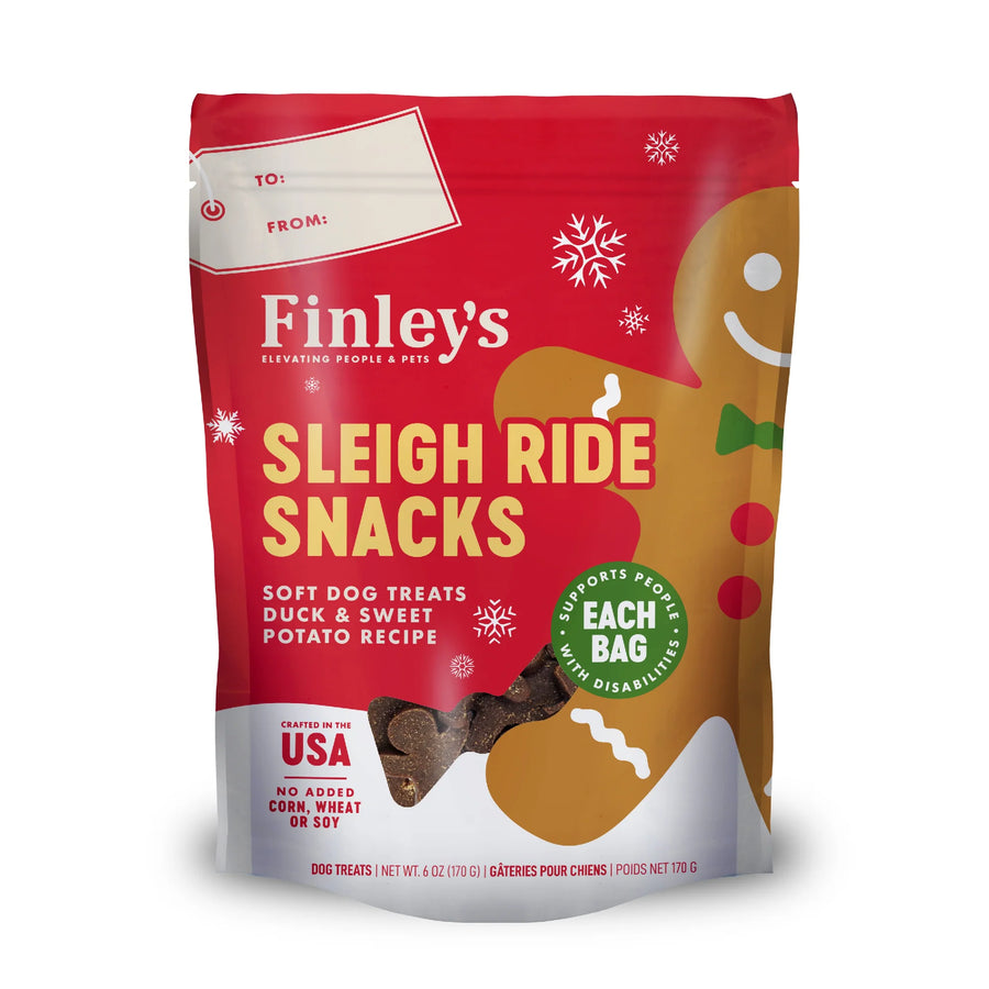 Finley's Sleigh Ride Snacks Duck & Sweet Potato Recipe Dog Teats