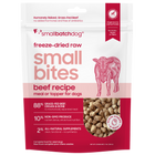 Small Batch Small Bites Freeze Dried Beef Recipe Meal or Topper front of bag. 