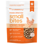 Small Batch Small Bites Freeze Dried Chicken Recipe Meal or Topper front of bag. 