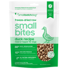 Small Batch Small Bites Freeze Dried Duck Recipe Meal or Topper front of bag. 